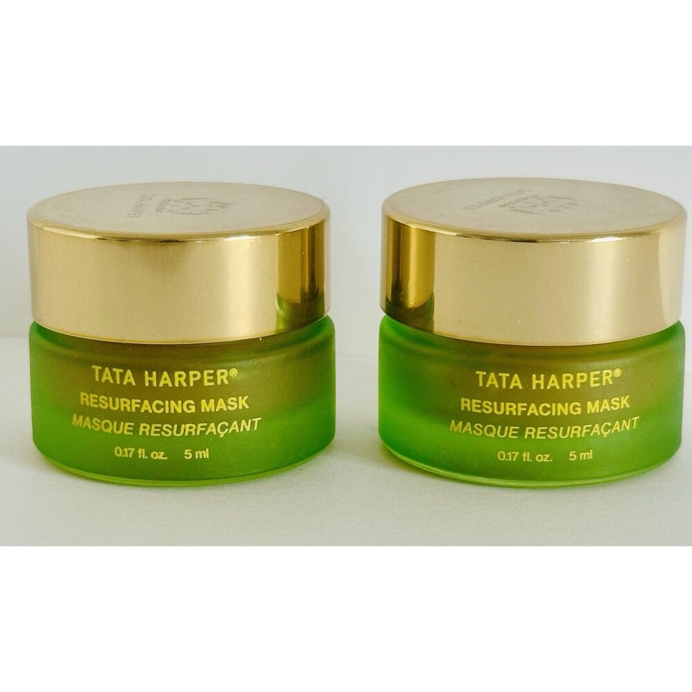 2X Tata Harper Resurfacing Mask Instant Glow - 0.17oz/5ml Mini Travel size - New